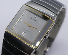 Orologio Rado Diastar Sintra Jubile quadrante specchio argento 152.0332.3 ceramica titanio
