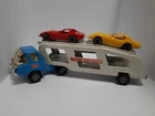 Vintage 1970s Tonka Motor Mover Car Hauler with Corvettes & Ramps