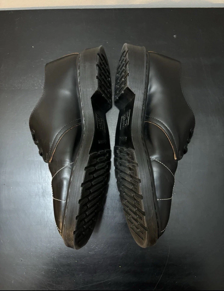 Dr Marten Supreme 1461 Spider Web Black Leather Loafers - Image 3 of 4