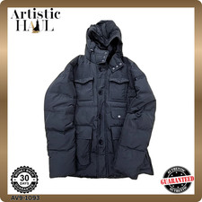 Champion Hooded Puffer Coat Men's XL Black Winter Long Zip