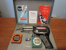 Vintage Weller Soldering Gun Kit D-550 with Metal Case