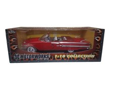1960 Chevrolet Impala Convertible Rare Red 118 Diecast Model Car Motorworks Nib