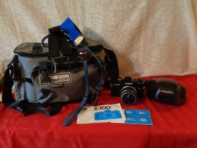 【動作品】MINOLTA X-700 Rokkor 58mm F1.4 レンズ付 オールドレンズ】ナチュラルな描写が魅力、緑のロッコール「ミノルタ