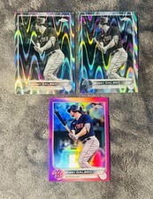 Bobby Dalbec 2022 Topps Chrome Pink Refractor (2) Black White Ray Wave Refractor