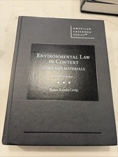 Environmental Law in Context, Cases and Mater...