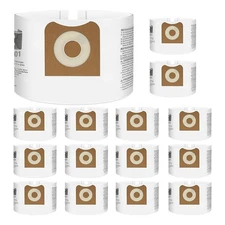 3-15 Pcs VF3501 Dust Bags Replacement for Ridgid & Workshop 3-4.5 Gallon Vacuums
