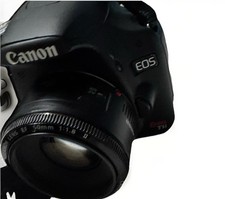 Canon EOS Rebel T1i Camera Bundle EF 50mm f/1.8 II Lens Strap Battery Remote