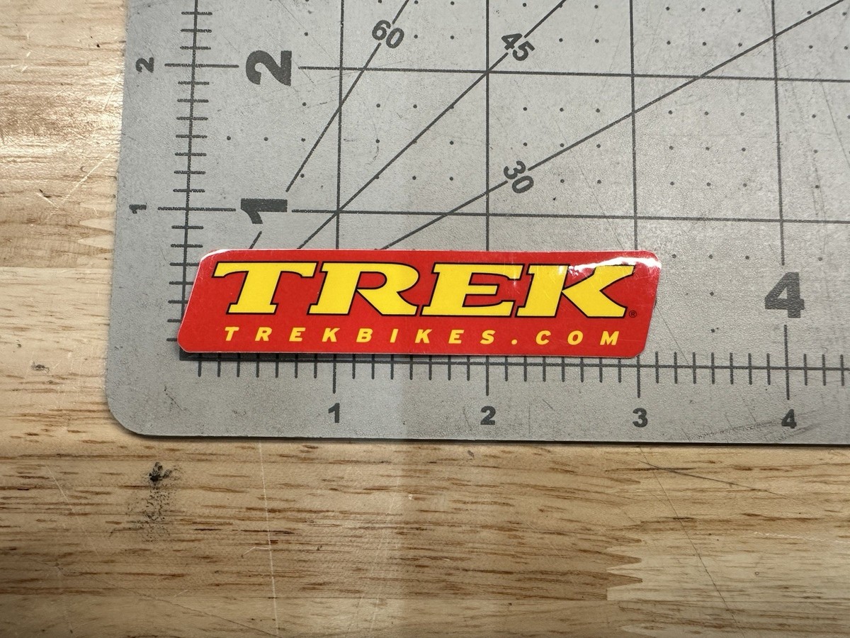 Trek Logo Red Yellow Sticker Decal GENUINE Trek Logo Red Yellow Sticker Decal GENUINE