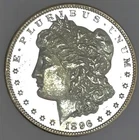 1896 P MORGAN DOLLAR! PROOF LIKE OBV! MS+++++ NR #64825