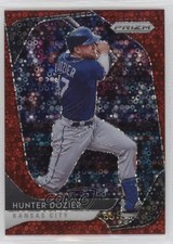 2020 Panini Prizm Tier II Quick Pitch Red Donut Circle 70/99 Hunter Dozier 7fb