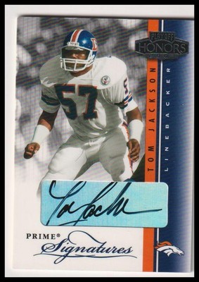 Tom Jackson Auto 2003 Playoff Honors #PS-18 Prime Signatures #01/55 Bookend