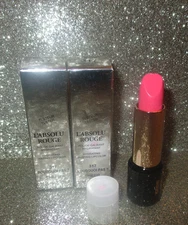 2x Lancome L'Absolu Rouge Lipstick #317 POURQUOI PAS? Sheer FULL SIZE Clear Cap