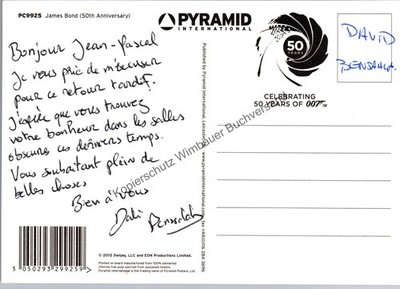 Original Autogramm Dali Benssalah  JAMES BOND 007 /// Autograph signiert signed