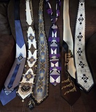 1990s Rare Six 6 Vintage Men Spectacular Ties    