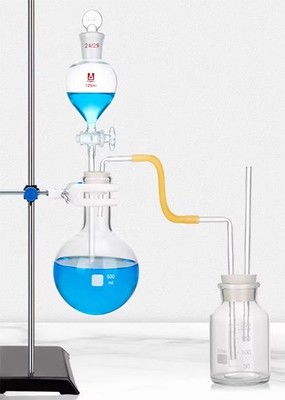 Laboratory Hydrogen Sulfide Production Glassware Apparatus