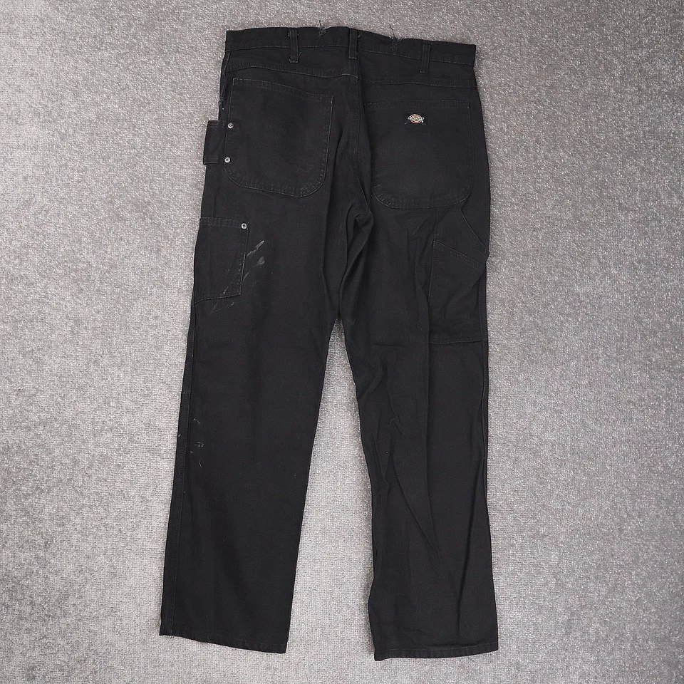 Dickies Carpenter 34x32 Heavyweight Straight Leg Black Work Pants - Image 2 of 4