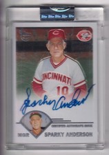 SPARKY ANDERSON 2003 TOPPS BASEBALL AUTOGRAPH AUTO CARD #TA-SA