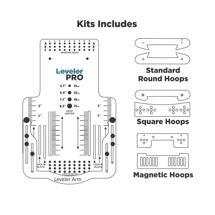 All in 1 Hooper Pro Leveler Pro Add-On Kit Embroidery Hooping Station - Image 2 of 4