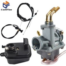 FOR YAMAHA Y ZINGER PW 50 PW50CARBURETOR AIR FILTER & THROTTLE CHOKE CABLE CARB