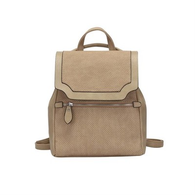 DAMEN RUCKSACK TASCHE Shopper Schultertasche Leder Optik Cityrucksack Freizeit