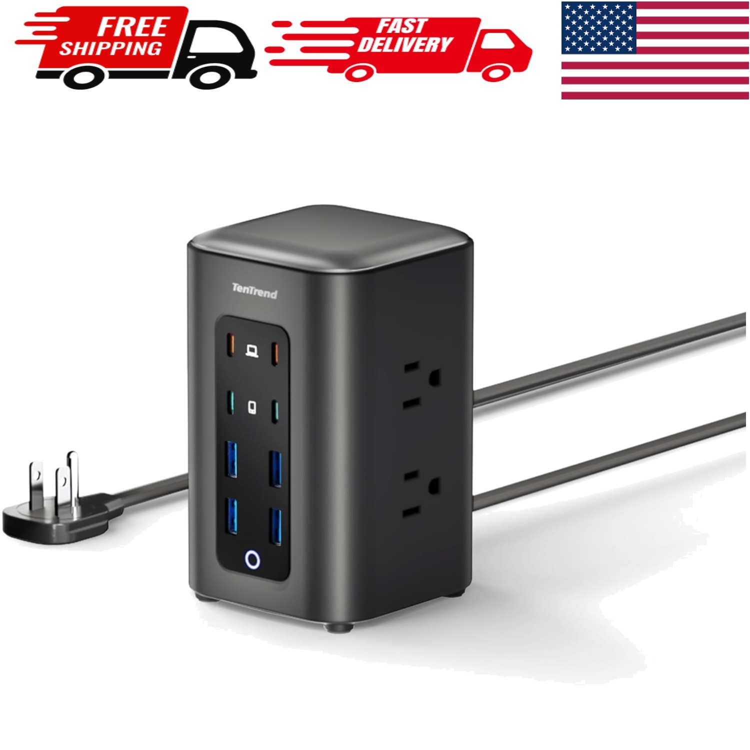 230W Fast Charging Station Desktop Tower Charger with 14 in 