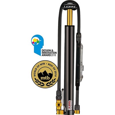 Lezyne Mini Pompa Portatile CNC Micro Floor Drive Digitale HVG Nero con Manometr