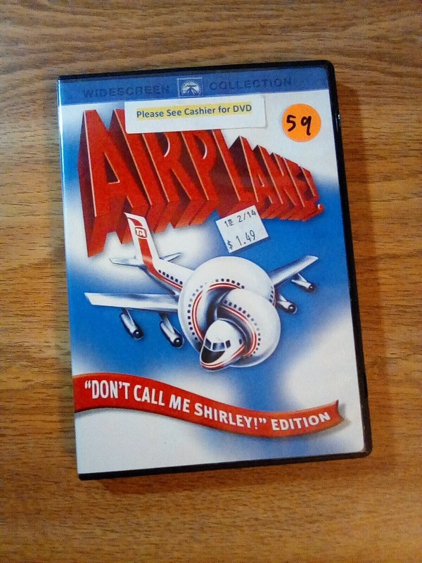 AIRPLANE Don't Call Me Shirley! EDITION DVD 87 minutes 1980 USED