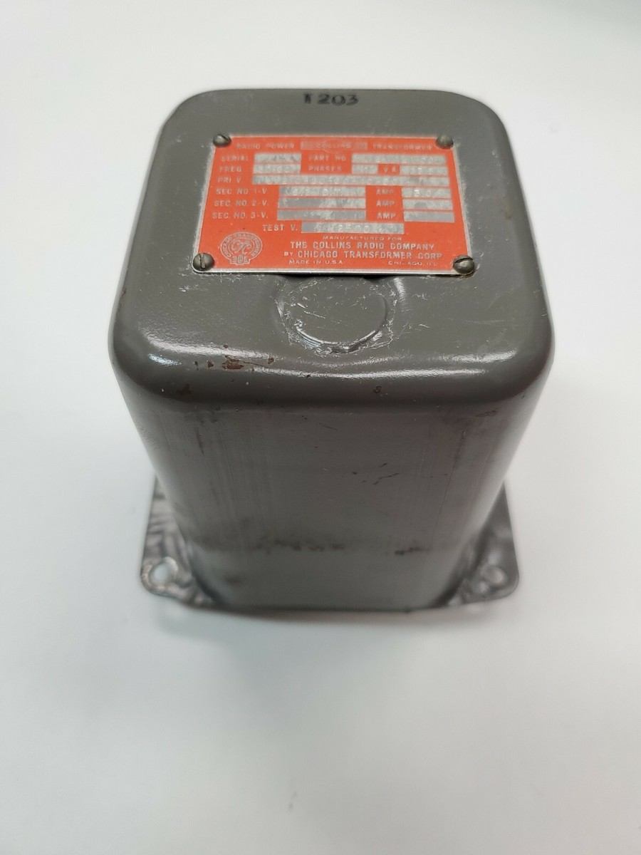 Collins 672-1121-00 Radio Power Transformer 672112100 T203