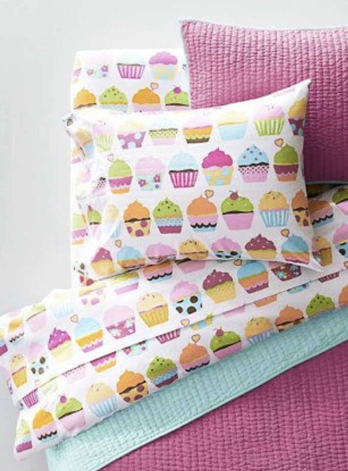 Sábanas, funda nórdica y fundas de almohada de franela para cupcakes Garnet Hill Foto 2 de 3