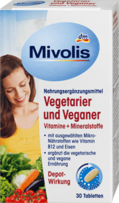 4x Vitamins Minerals for Vegan and Vegetarians; 30 tablets Ships from Germany!