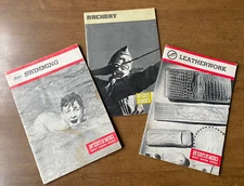 Boy Scouts of America BSA Merit Badge Series Book 1975-81 Leather, Swim, Archery