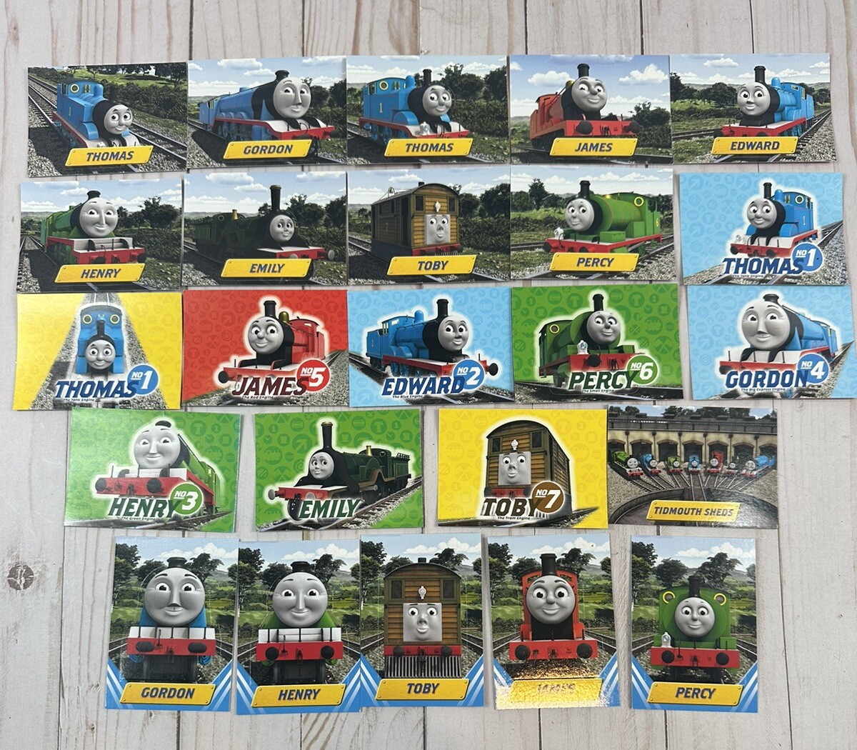 2010 Upper Deck Thomas And Friends Set Sticker Trading Cards, Lot