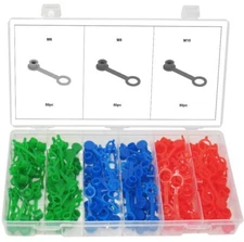 61130-150pc Grease Fitting Cap Brake Bleeder Screw Cap Assortment