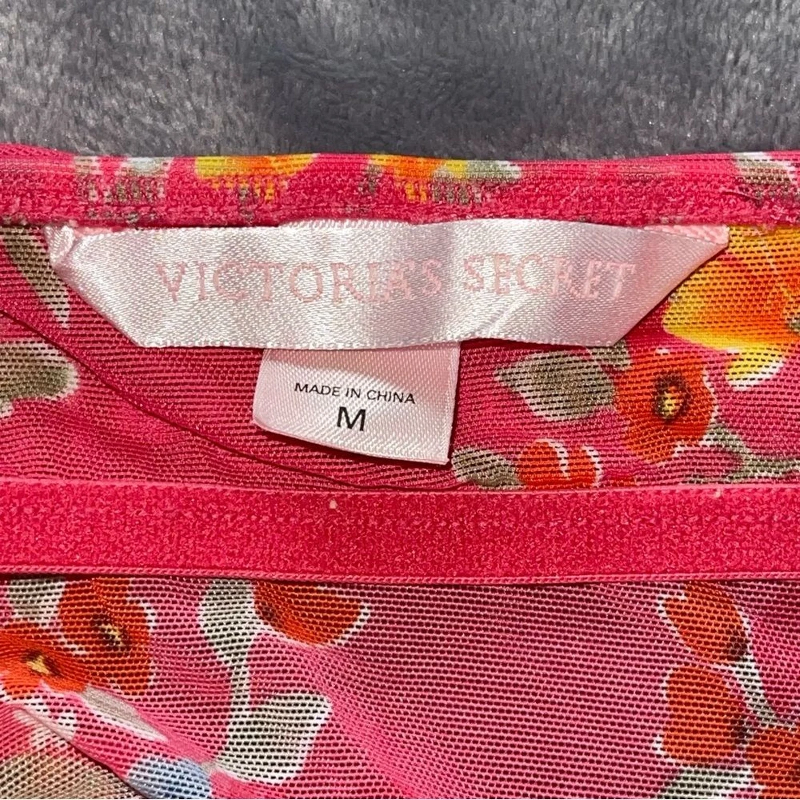 UNDERCOVER Abito slip floreale rosa Victoria's Secret taglia M