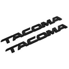 2x 05-16 Black Toyota Tacoma Letter Trd Pro Sr5 Emblem Side Door Tailgate Badge
