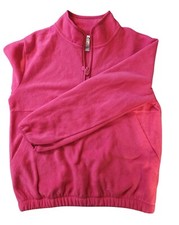 Girls Athletic Works 1/4 Zip Pink Fleece - Size L 10/12