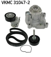 SKF Spannrollensatz Mit Wasserpumpe (Nebentrieb) Audi, Seat, Skoda, VW