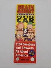Vintage 1999 Brain Quest Extra For the Car Deck Two All About America Game
