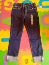 NWT Tommy Hilfiger Women's Tribeca Blue Cuff Skinny Leg Stretch Jeans Size 6 NEW
