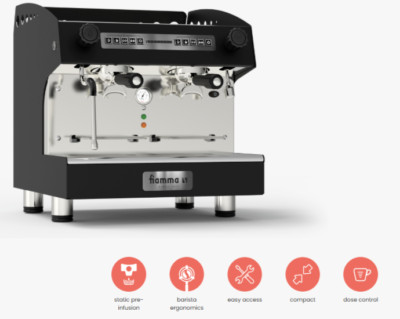 FIAMMA - CARAVEL Compact 2 Group Espresso Coffee Machine - Various Models