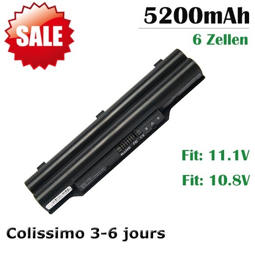 Batterie Fujitsu LifeBook AH530 haute capacité, cellules Li-ion durables et stables
