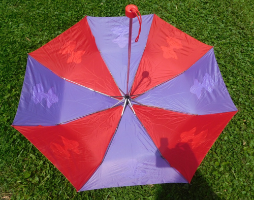 NEAT 37" UMBRELLA WITH RED HATTERS THEME DESIGN - Picture 3 of 4