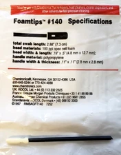 Chemtronics CF4050 Swab, 2.88" Foamtips #140 - See Description