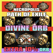 PATH OF EXILE   DIVINE ORB   EXTRA 10 FREE ORBS  NECROPOLIS SOFTCORE SC PC POE
