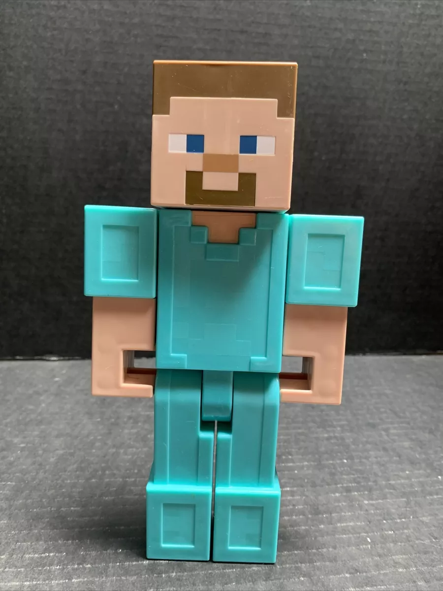 Minecraft Diamond Armor Steve Figure Figurine Large Scale 8.5