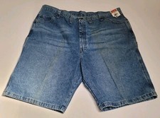 Wrangler Mens Carpenter Denim Blue Jean Shorts Size 44 Cotton Vintage