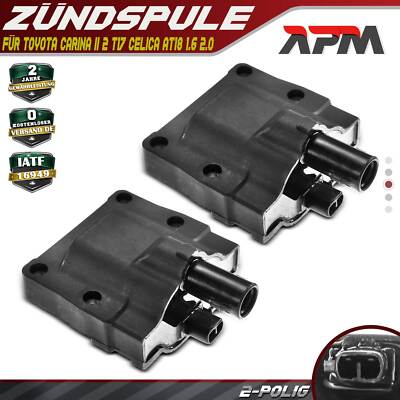 2x Zündspule Zündmodul für Toyota Carina II 2 T17 Celica AT18 ST18 1.6L 2.0L I4