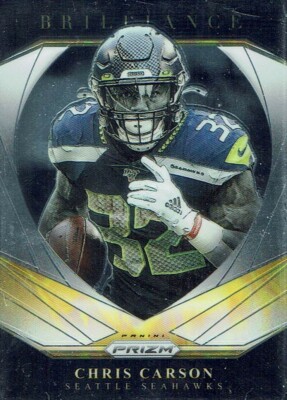 Panini Football NFL Prizm 2020 Karte Brilliance No. 15 Chris Carson