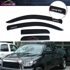 Fit for 07-21 Toyota Tundra Double Cab Window Visor Rain Vent Shade w/ 3D Sports