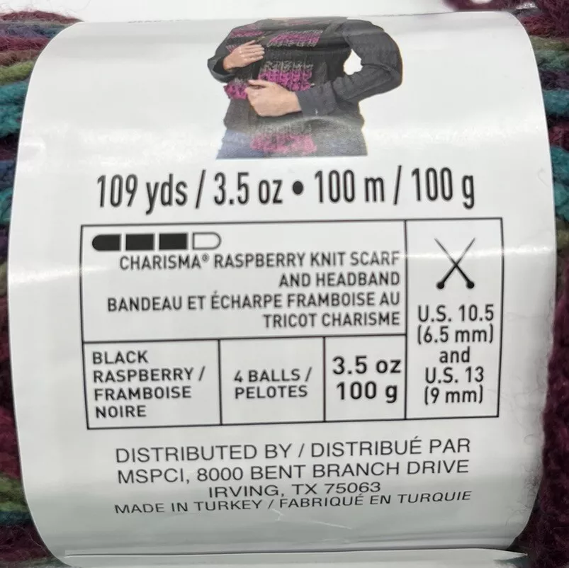 Loops & Threads Charisma Yarn "Mulberry Bush" 3 Skeins #1307 - Image 4 of 4